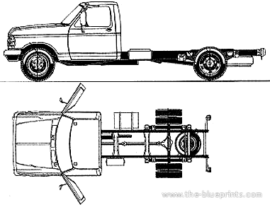 Ford BR F-4000 (1996) - Форд - чертежи, габариты, рисунки автомобиля