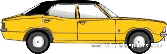 Ford Cortina Mk.III - Форд - чертежи, габариты, рисунки автомобиля