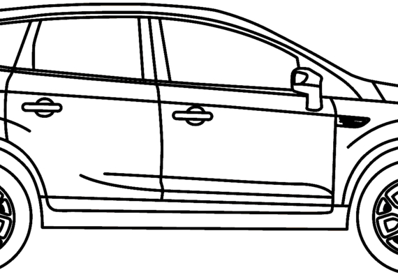 Ford Escape (2013) - Форд - чертежи, габариты, рисунки автомобиля