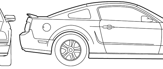 Ford Mustang (2005) - Ford - drawings, dimensions, pictures of the car