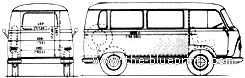 Ford Taunus FK Minibus - Форд - чертежи, габариты, рисунки автомобиля