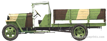 GAZ-MM Truck 1.5t (1941) - ГАЗ - чертежи, габариты, рисунки автомобиля