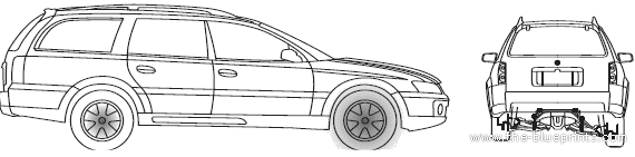 Holden Adventra (2006) - Холден - чертежи, габариты, рисунки автомобиля