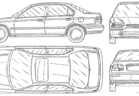 Honda Civic 5-Door - Honda - drawings, dimensions, pictures of the car
