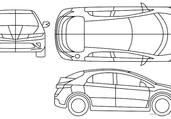 Honda Civic 5-Door (2006) - Honda - drawings, dimensions, pictures of the car