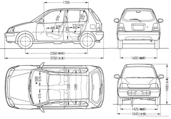 Honda Logo - Хонда - чертежи, габариты, рисунки автомобиля