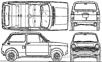 Honda N360 - Honda - drawings, dimensions, pictures of the car