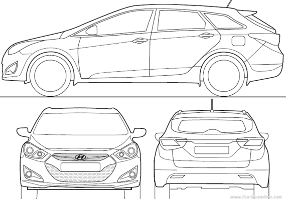 Hyundai i40 (2011) - Hyundai - drawings, dimensions, pictures of the ...