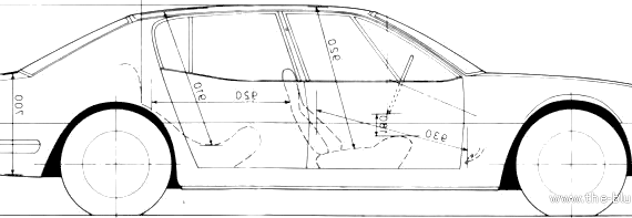 ISO Rivolta Fidia - Разные автомобили - чертежи, габариты, рисунки автомобиля