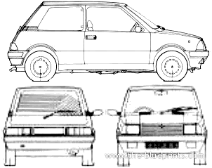 Innocenti Mini (1992) - Innocenti - drawings, dimensions, pictures of the car