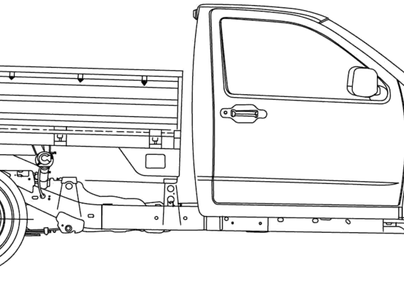 Isuzu Rodeo Pick-up (2007) - Isuzu - drawings, dimensions, pictures of the car