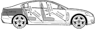 Jaguar XF (2008) - Jaguar - drawings, dimensions, pictures of the car