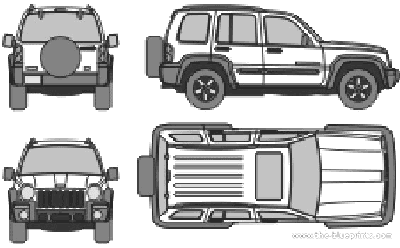 Jeep Liberty - Jeep - drawings, dimensions, pictures of the car