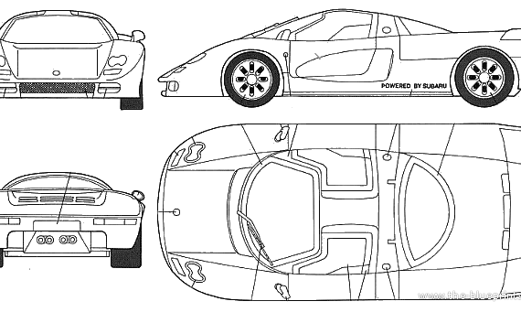 Jiotto Caspita - Разные автомобили - чертежи, габариты, рисунки автомобиля