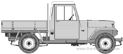Kaiser Jeep CJ6 Overlander - Кайзер - чертежи, габариты, рисунки автомобиля