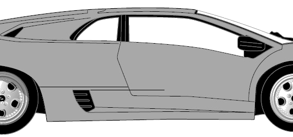 Lamborghini Diablo VT - Lamborghini - drawings, dimensions, pictures of the car