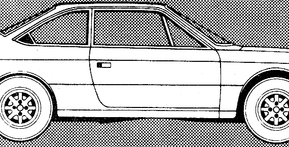 Lancia Beta Coupe (1979) - Лянча - чертежи, габариты, рисунки автомобиля