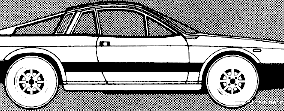 Lancia Beta Monte Carlo (1981) - Лянча - чертежи, габариты, рисунки автомобиля