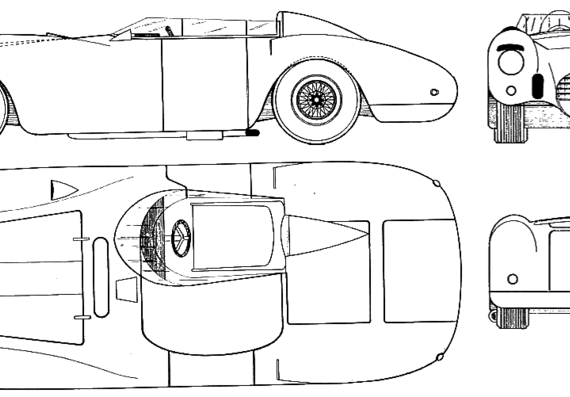 Lancia D24 Sports - Лянча - чертежи, габариты, рисунки автомобиля