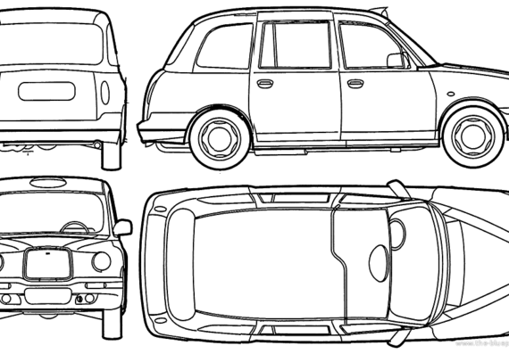 London Taxi - Разные автомобили - чертежи, габариты, рисунки автомобиля