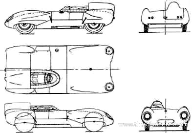 Lotus Eleven - Лотус - чертежи, габариты, рисунки автомобиля