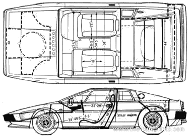 Lotus Esprit HC (1987) - Lotus - drawings, dimensions, pictures of the car
