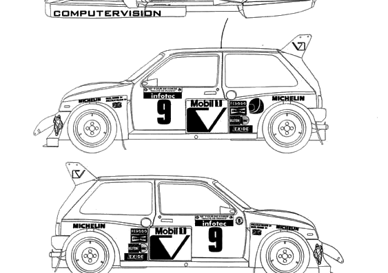 MG Rover 6R4 - MW - drawings, dimensions, figures of the car