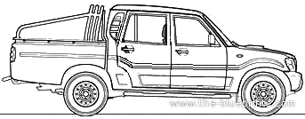 Mahindra Getaway 4x4 (2009) - Разные автомобили - чертежи, габариты, рисунки автомобиля