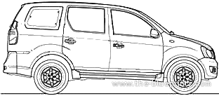 Mahindra Xylo E8 (2009) - Разные автомобили - чертежи, габариты, рисунки автомобиля