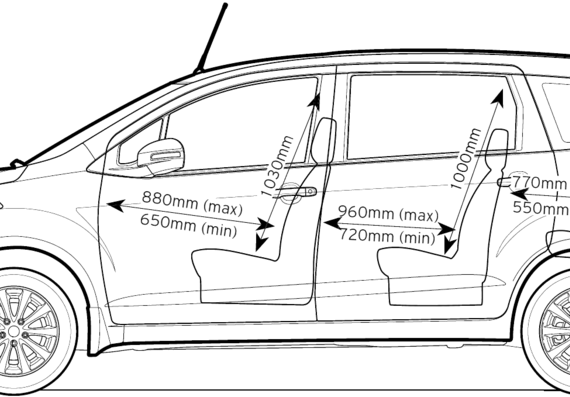 Maruti Ertiga (2013) - Various cars - drawings, dimensions, pictures of the car