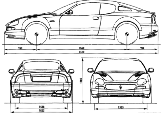 Maserati 3200 GT - Maseratti - drawings, dimensions, pictures of the car