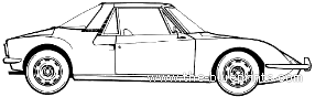 Matra 530LX (1972) - Разные автомобили - чертежи, габариты, рисунки автомобиля