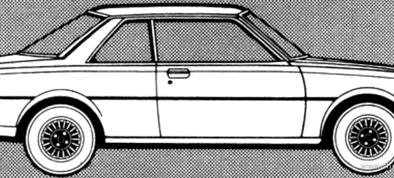 Mazda 626 Montrose GLS Coupe (1980) - Мазда - чертежи, габариты, рисунки автомобиля