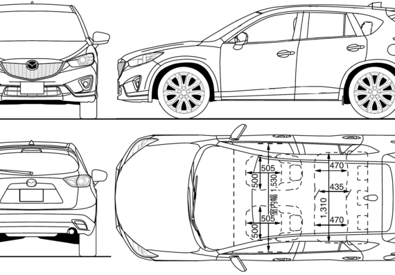 Mazda CX-5 (2012) - Mazda - drawings, dimensions, pictures of the car