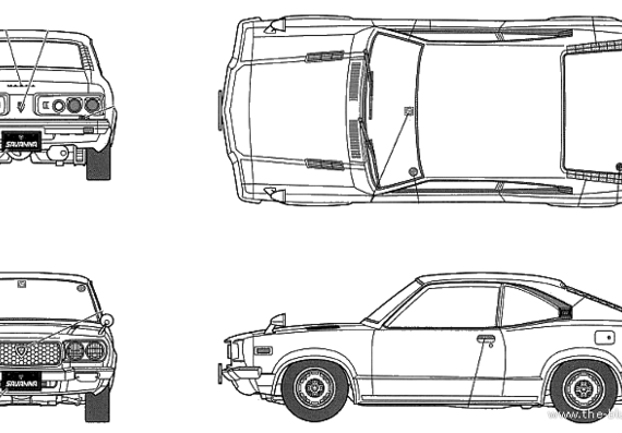 Mazda Savanna GT Early Type - Мазда - чертежи, габариты, рисунки автомобиля