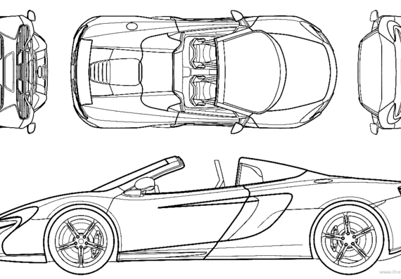 McLaren 650S Spider (2014) - McLaren - drawings, dimensions, pictures of the car