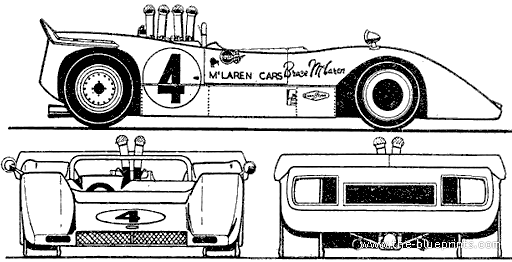 McLaren M8A (1968) - McLaren - drawings, dimensions, pictures of the car