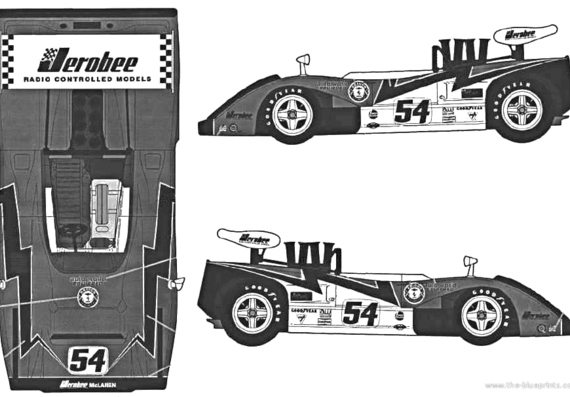 McLaren M8B (1971) - МакЛарен - чертежи, габариты, рисунки автомобиля