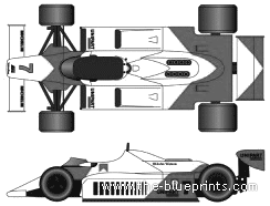 McLaren MP4-1 F1 GP (1981) - МакЛарен - чертежи, габариты, рисунки автомобиля