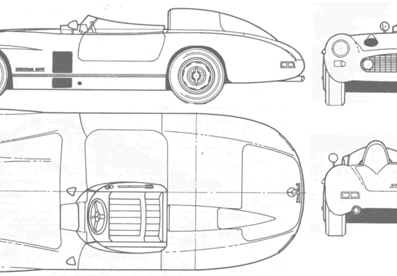 Mercedes-Benz 300 SLS - Mercedes Benz - drawings, dimensions, pictures of the car