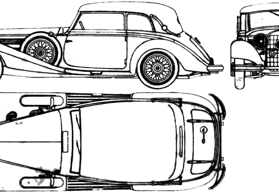 Mercedes-Benz 540K - Mercedes Benz - drawings, dimensions, pictures of the car