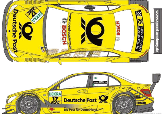 Mercedes-Benz AMG C-Class DTM (2010) - Mercedes Benz - drawings, dimensions, pictures of the car