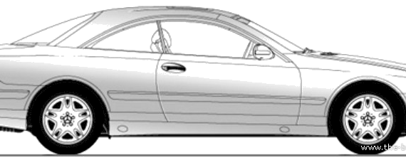 Mercedes-Benz CL-Class C215 - Мерседес Бенц - чертежи, габариты, рисунки автомобиля