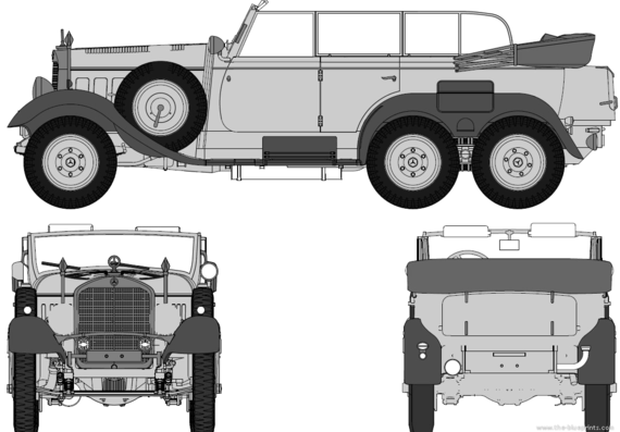 Mercedes-Benz G4 (1939) - Mercedes Benz - drawings, dimensions, pictures of the car