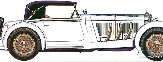 Mercedes-Benz SS (1928) - Mercedes Benz - drawings, dimensions, pictures of the car