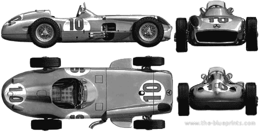 Mercedes-Benz W196 (1954) - Mercedes Benz - drawings, dimensions, pictures of the car