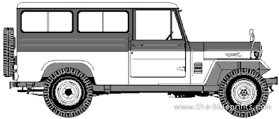 Mitsubishi Jeep J40 - Mittsubishi - drawings, dimensions, pictures of the car