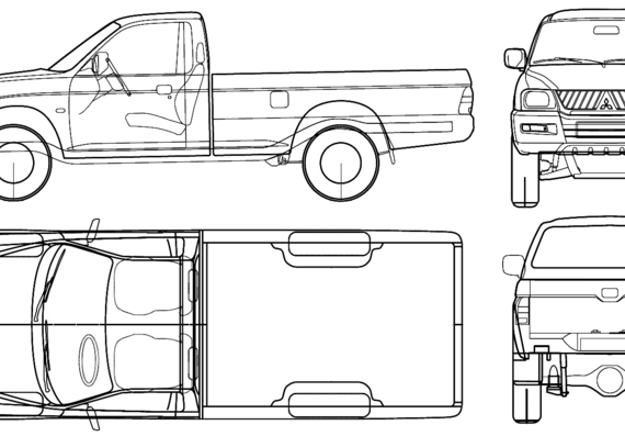 Mitsubishi L-200 Magnum (2005) - Mittsubishi - drawings, dimensions, pictures of the car