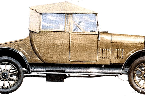 Morris Cowley Bullose 2 Seater (1924) - Моррис - чертежи, габариты, рисунки автомобиля