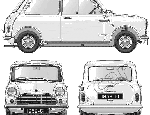 Morris Mini Minor (1959) - Morris - drawings, dimensions, pictures of the car